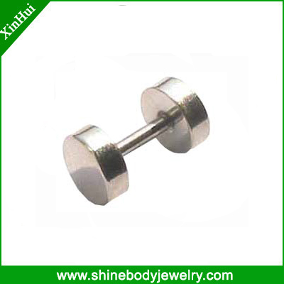 stainless steel fake ear plug, body piercings