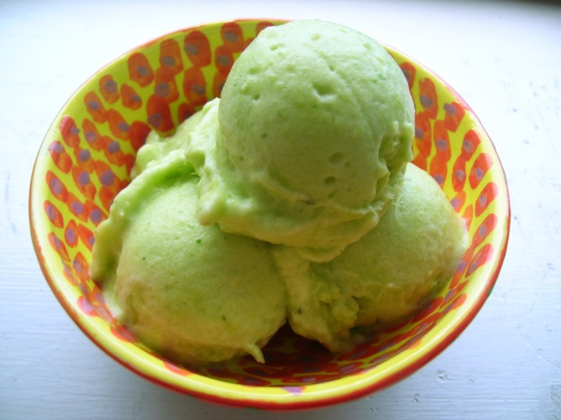 Pineapple Basil Sorbet