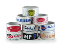 Printed self-adhesive tapes