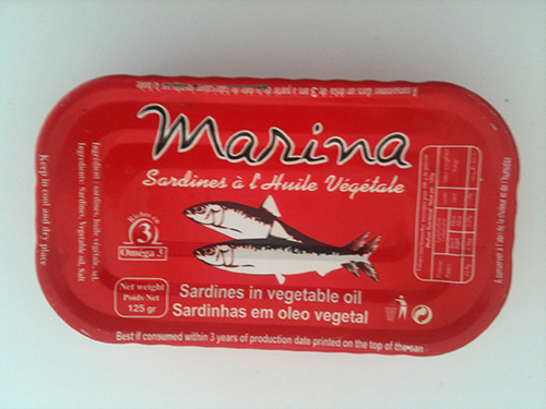 sardines à l'huile d'olive ou à l'huile végétale ou sauce tomate ou sauce pimenté 