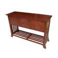 6 Drawer Console Table with Slats 6 Drawer Console Table with Slats