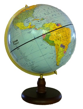 Wood Stand Globe