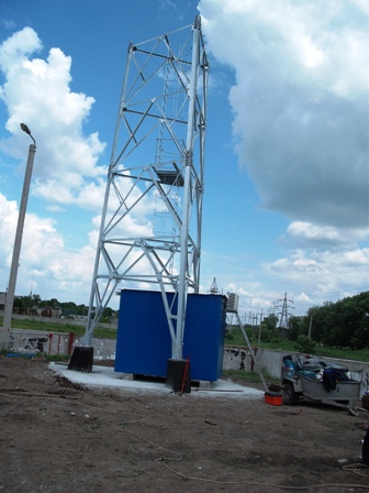 Construction of masts and towers of mobile communication