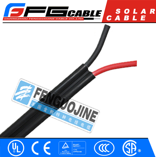 TUV Approved PV1-f Twin Solar Cable 2x*mm2 (red And Black)