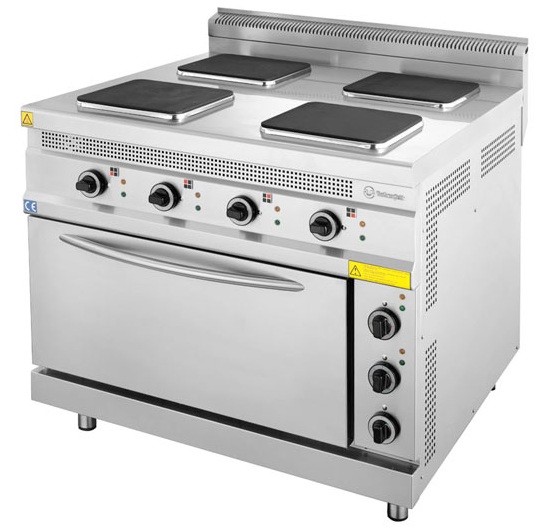 TC.1KE1010 - Electric range with 4 plates and oven