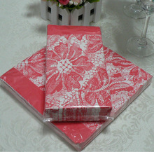 Customized Art Design Color Printed Dinner Tissue Napkin 