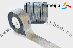 silver color metallic ribbon