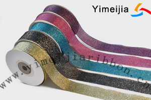 colorful metallic ribbon