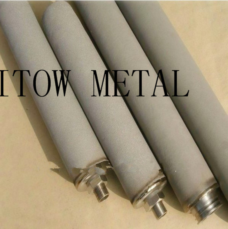 Sintered porous metal filter tube