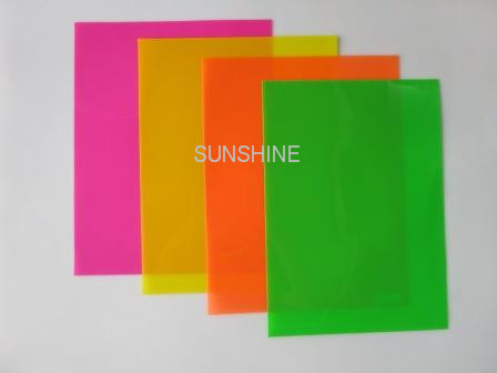 fluo color PP sheet