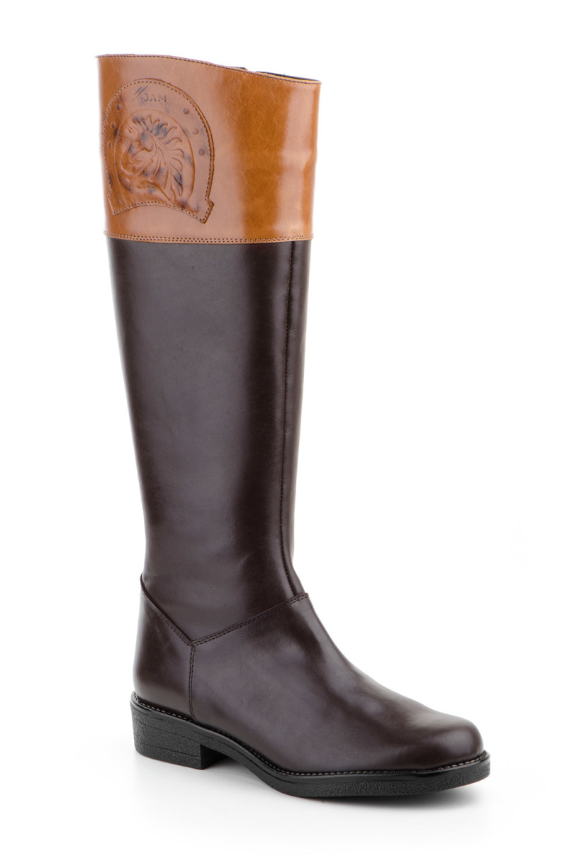  Boot in brown leather woman