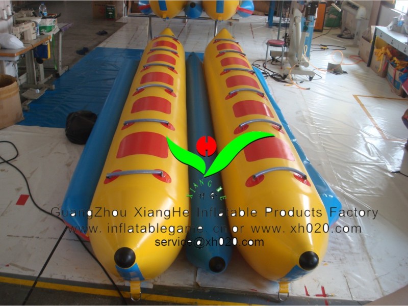 [xianghe inflatable products factory]inflatable banana boat 