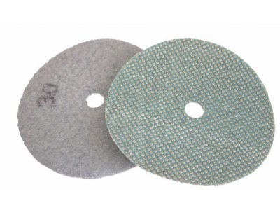 Electroplated polishing diamond pad