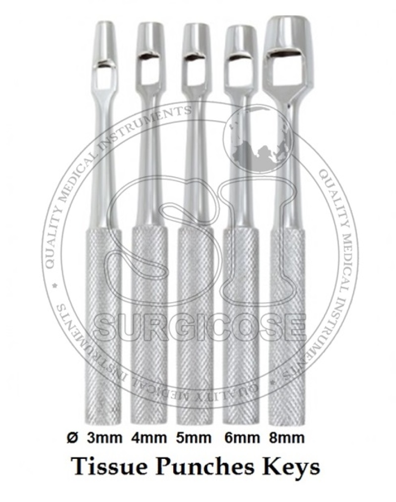 Tissue Punch Keys - Straight