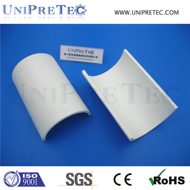 Hot Pressed Boron Nitride Ceramic Half Tube for Polysilicon Ingot Casting Furnace