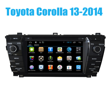 Car Dvd Factory In China for Toyota Corolla 2013 2014