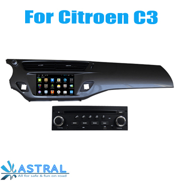 Citroen C3 Dvd Player with Bluetooth Made in China