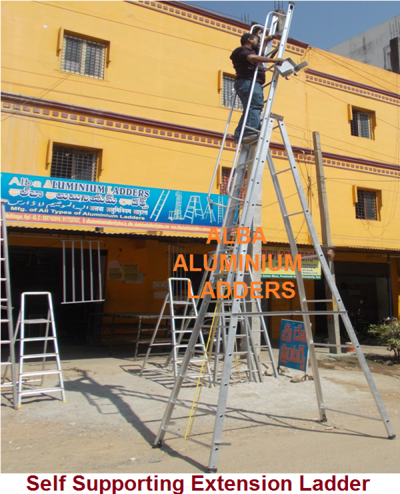 Self Supporting Extension Ladder