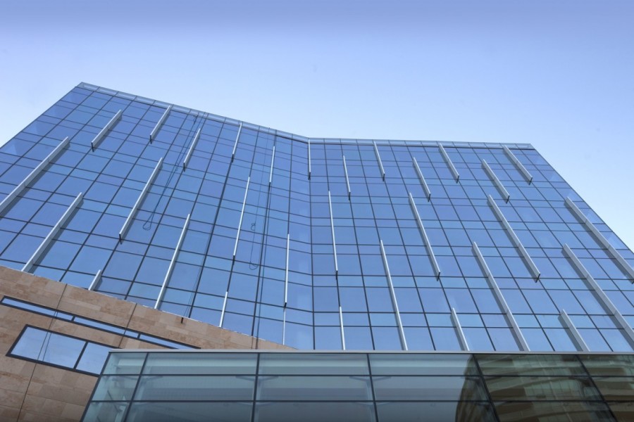 دیوار cladding، شیشہ