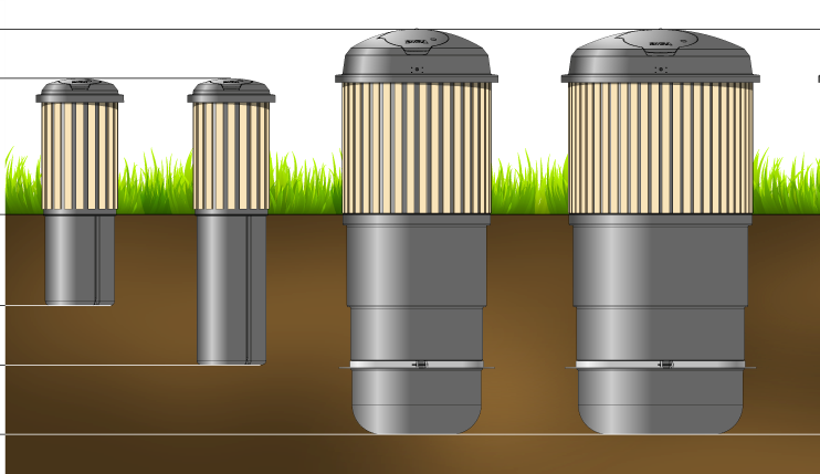 The Z-Bin Semi-Underground waste container 