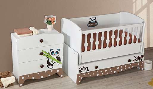 panda baby crib.