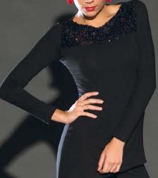 ART. 28031 JERSEY LONG SLEEVE WITH PAILLETTES