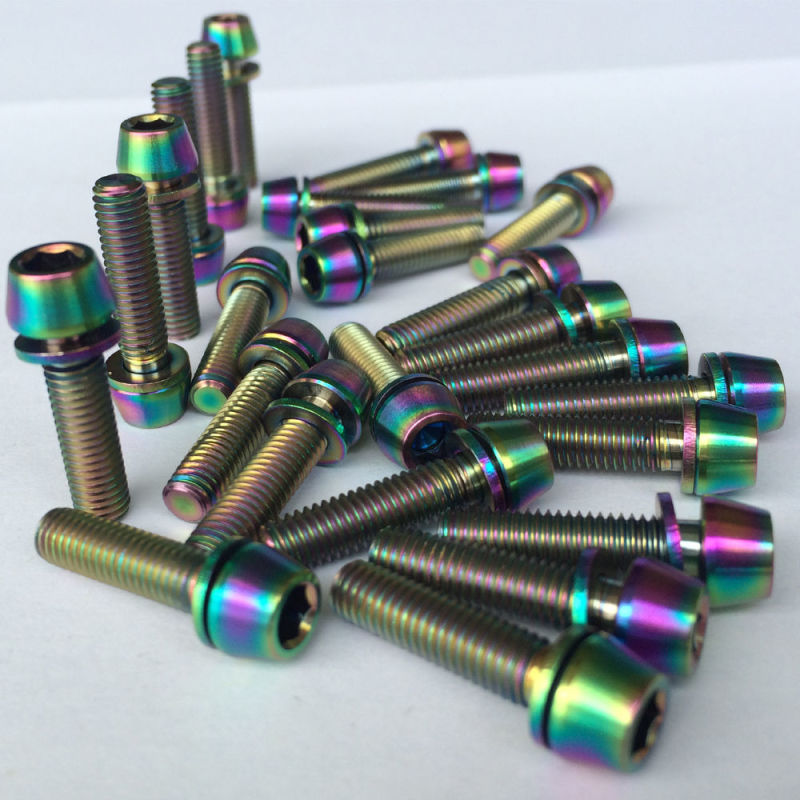 Best Quality M5 Titanium hexagon Bolt for bicycle frame 