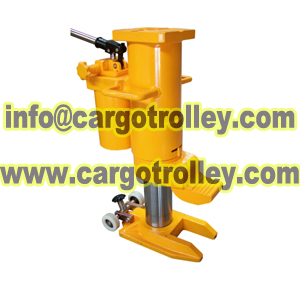 Revolving toe jack with lower toe which also named hydraulic toe jack