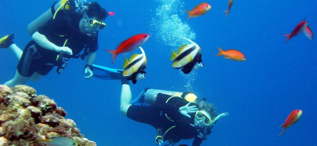 Teaching of scuba diving