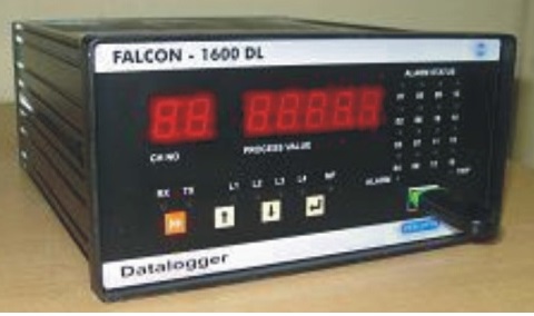 4 to 16 Channel Factory set input Data Logger with Pen Drive interface - Falcon 1600DL