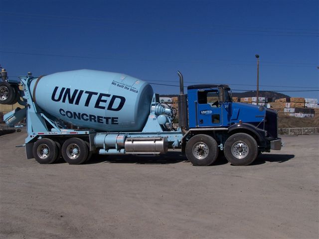 Road transport services, ready-mixed concrete