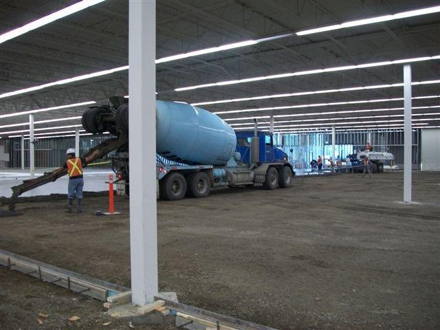 Transport routier de béton