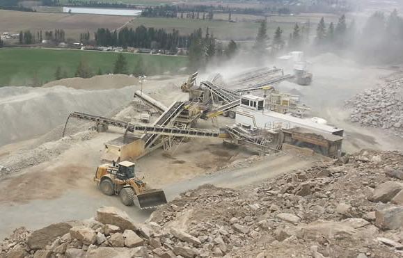 crushing and hauling gravel