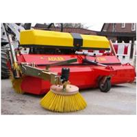 Mounted road sweeper