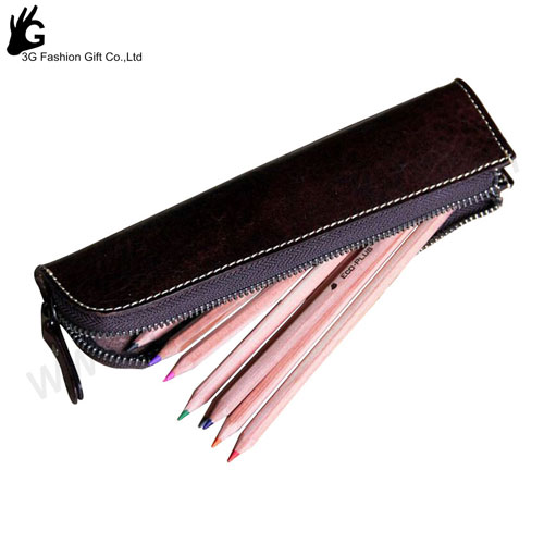  Promotional pencil bags design leather pencil bags wholesale 