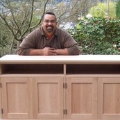 Wood cabinets