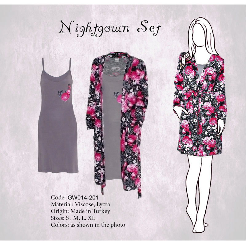 2 Piece Comfortable Nightgown Set