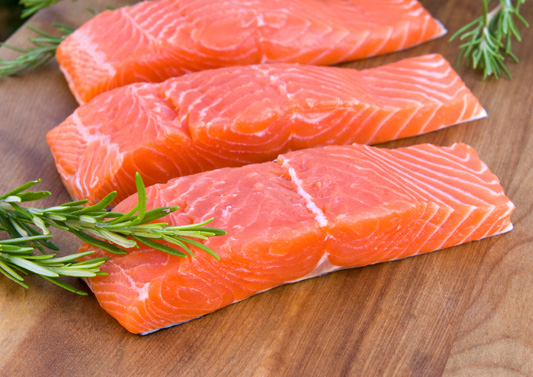 Salmon, segar atau sejuk