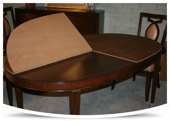 Bergers Custom Table Pads and Table Top Covers