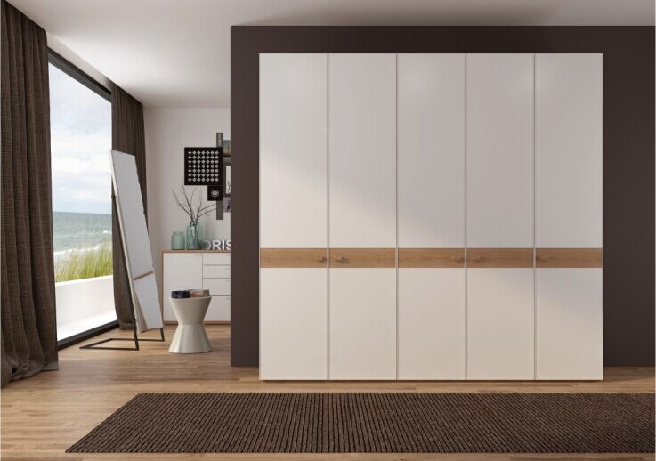 Best quality white double door white wardrobe cabinet