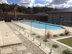 Frameless glass pool fencing