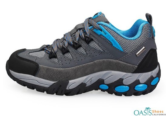 Blue and Black Hiking Shoe