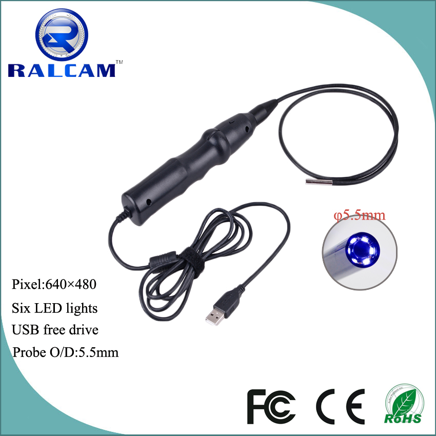 IP67 Waterproof Diameter 5.5mm Lens Snapshot Video USB Endoscope For Inspection