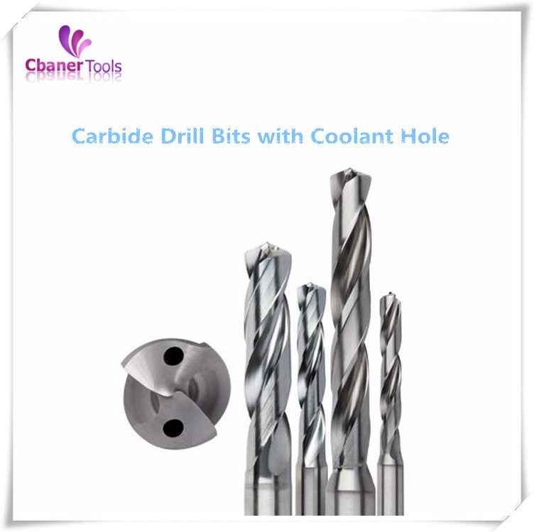 Carbide drill bits with coolant hole