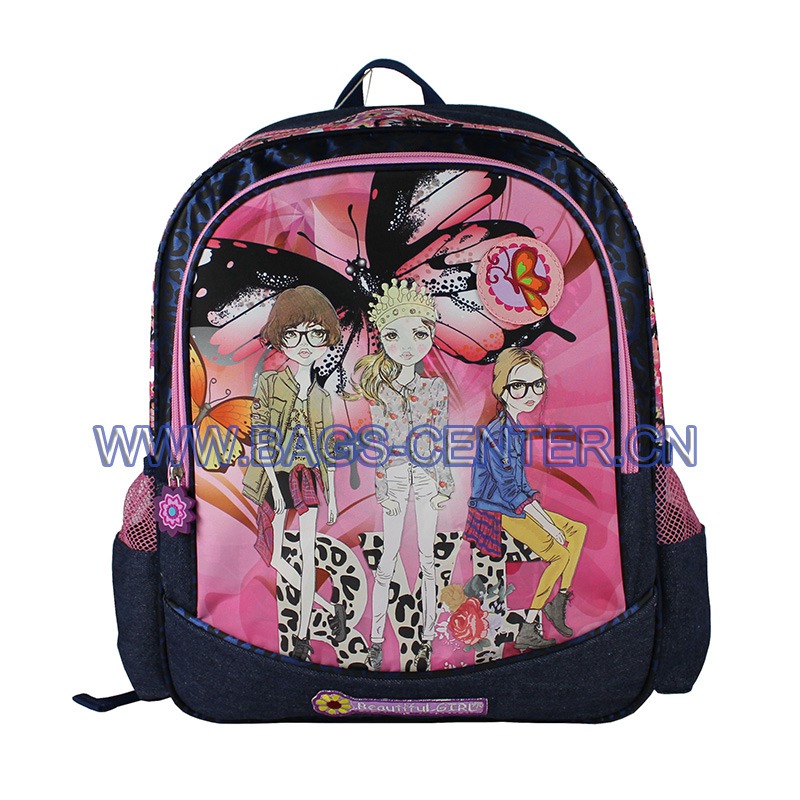 Pink Lovely School Bags