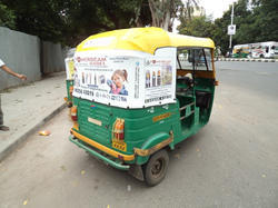 Advertisement on Auto Rickshaw