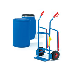 Plastic Drum Trolley with Solid Rubber Tyres - 2080