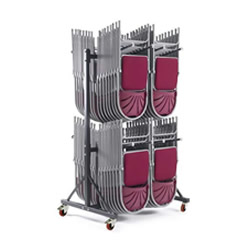 Work Gear High Level 2 Wide Hanging Chair Storage Trolley - PRIN-H2