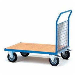 Platform Trolley with One Mesh End - 850 x 500mm - 1510