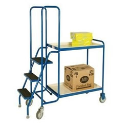 2 Shelf Order Picking Trolley with Plywood Decks - BC51